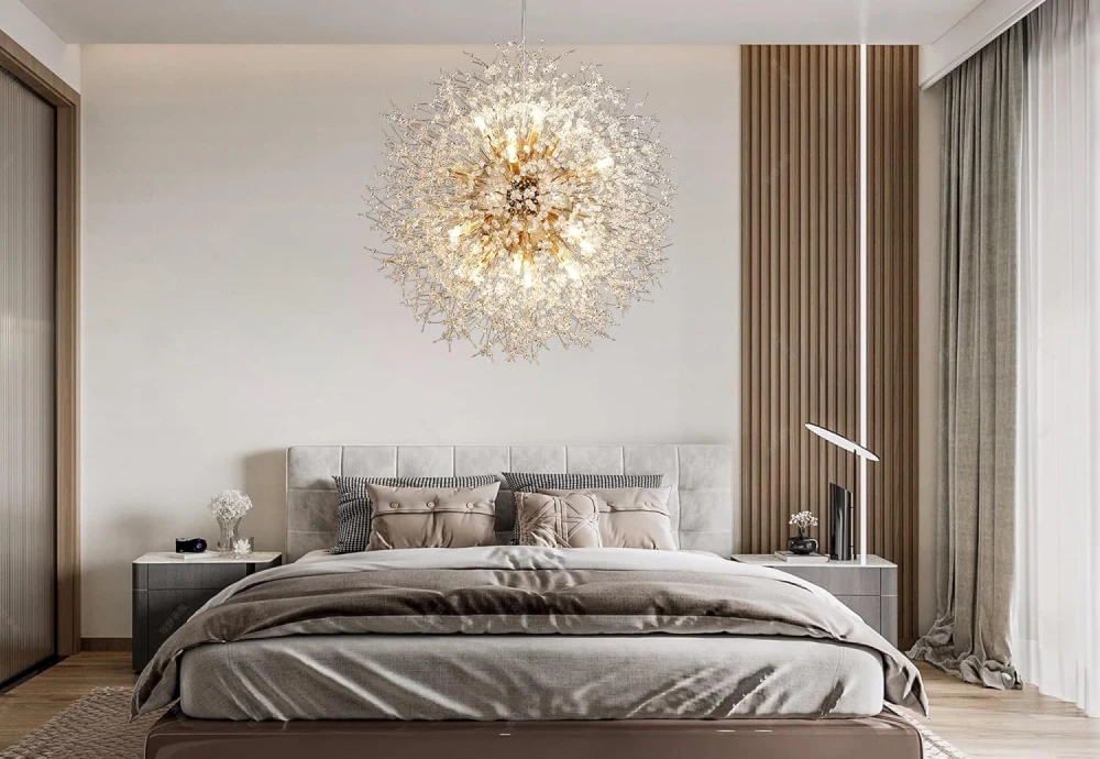 flush crystal chandelier